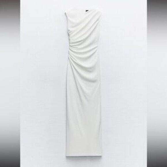 Zara formal white maxi dress - size XS - Picture 11 of 11